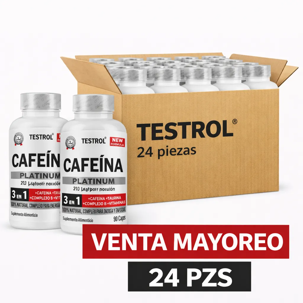 MAYOREO- CAFEINA PLATINUM 90 CAPSULAS- CAJA 24 PIEZAS