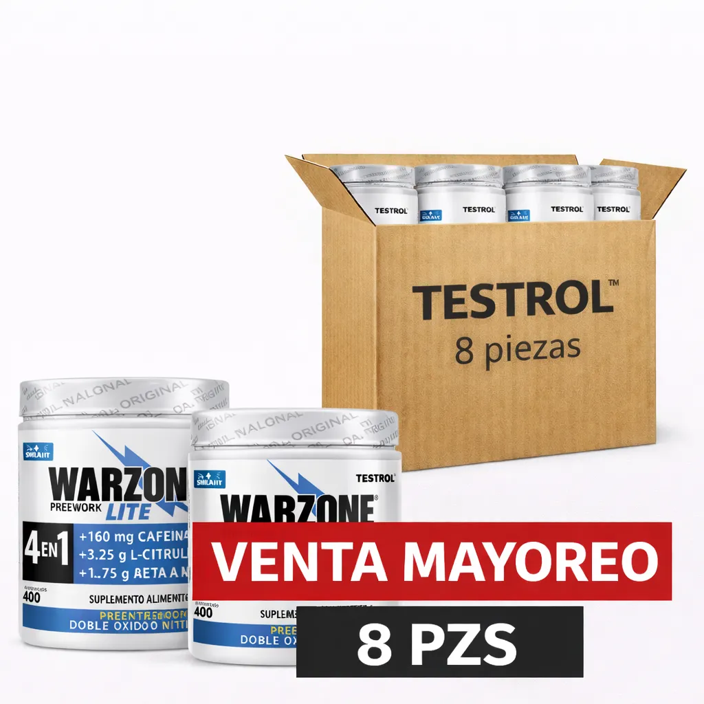 MAYOREO- WARZONE LITE 40 SERVICIOS- CAJA 8 PIEZAS
